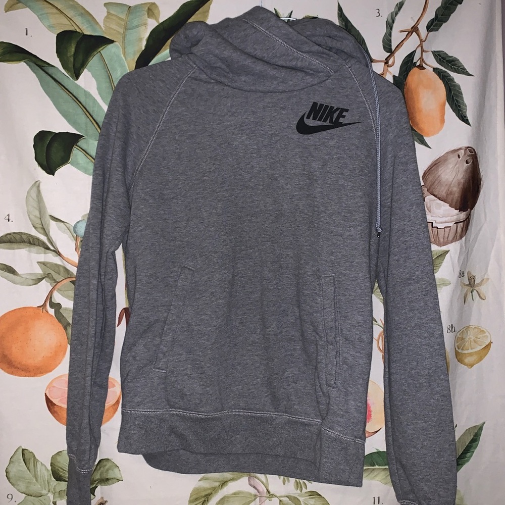 Nike gray hoodie/sweatshirt